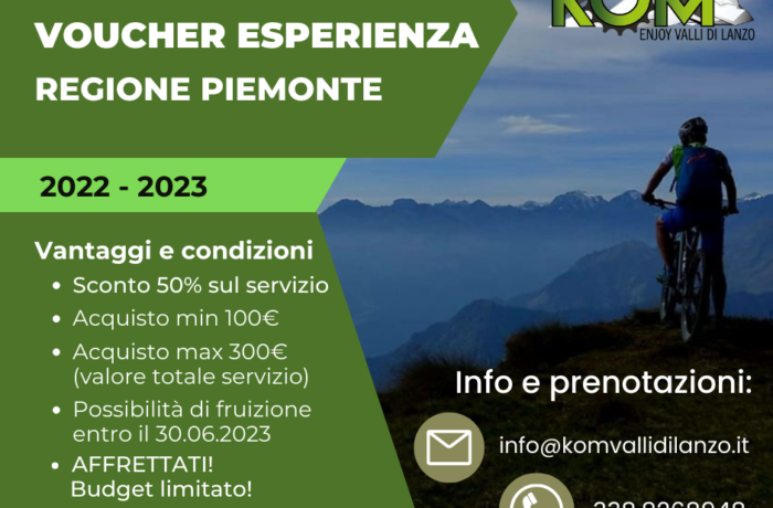 Acquista i Voucher Servizi della regione Piemonte 2022-2023: ogni servizio costa la metà!